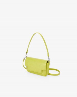 Geanta Crossbody Find Kapoor Lia Bag 19 Crinkled Tote Dama Verzi Deschis | XMH206TR