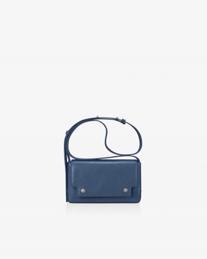 Geanta Crossbody Find Kapoor Marc Bag 18 Crinkled Tote Dama Bleumarin | PYM1280GL