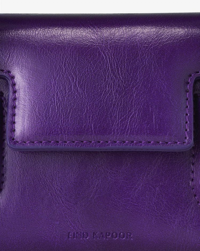 Geanta Crossbody Find Kapoor Marty Bag 12 Crinkled Tote Dama Violet | FKR9253UA