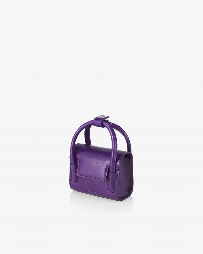 Geanta Crossbody Find Kapoor Marty Bag 12 Crinkled Tote Dama Violet | FKR9253UA