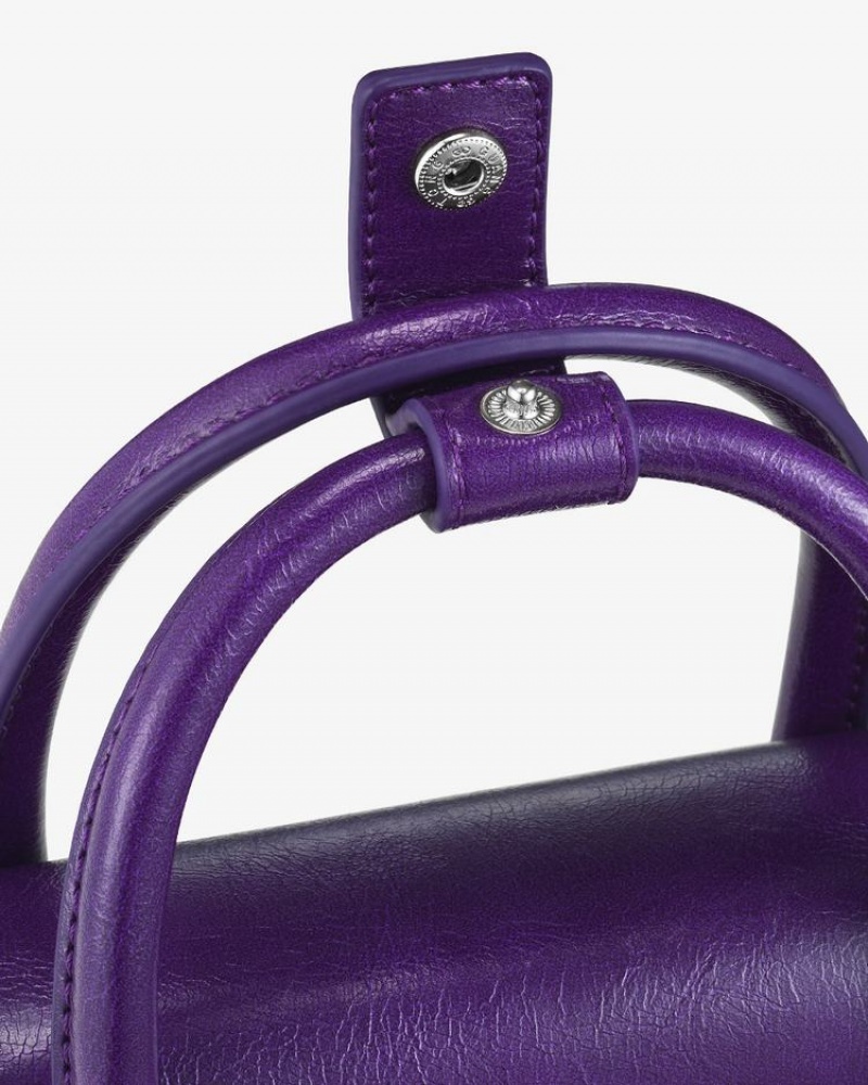 Geanta Crossbody Find Kapoor Marty Bag 12 Crinkled Tote Dama Violet | FKR9253UA