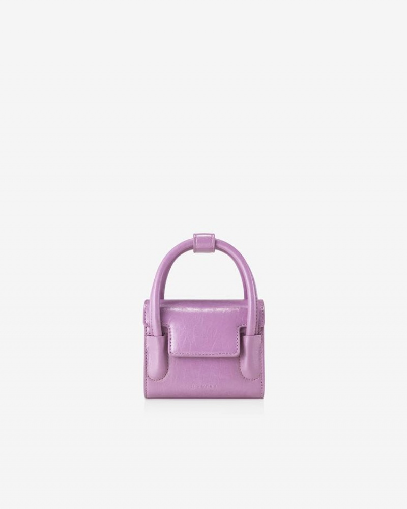 Geanta Crossbody Find Kapoor Marty Bag 12 Crinkled Tote Dama Violet | IGX119LD