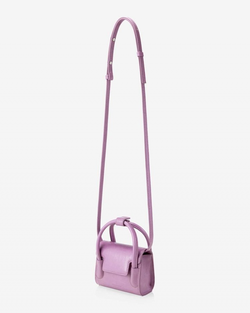 Geanta Crossbody Find Kapoor Marty Bag 12 Crinkled Tote Dama Violet | IGX119LD