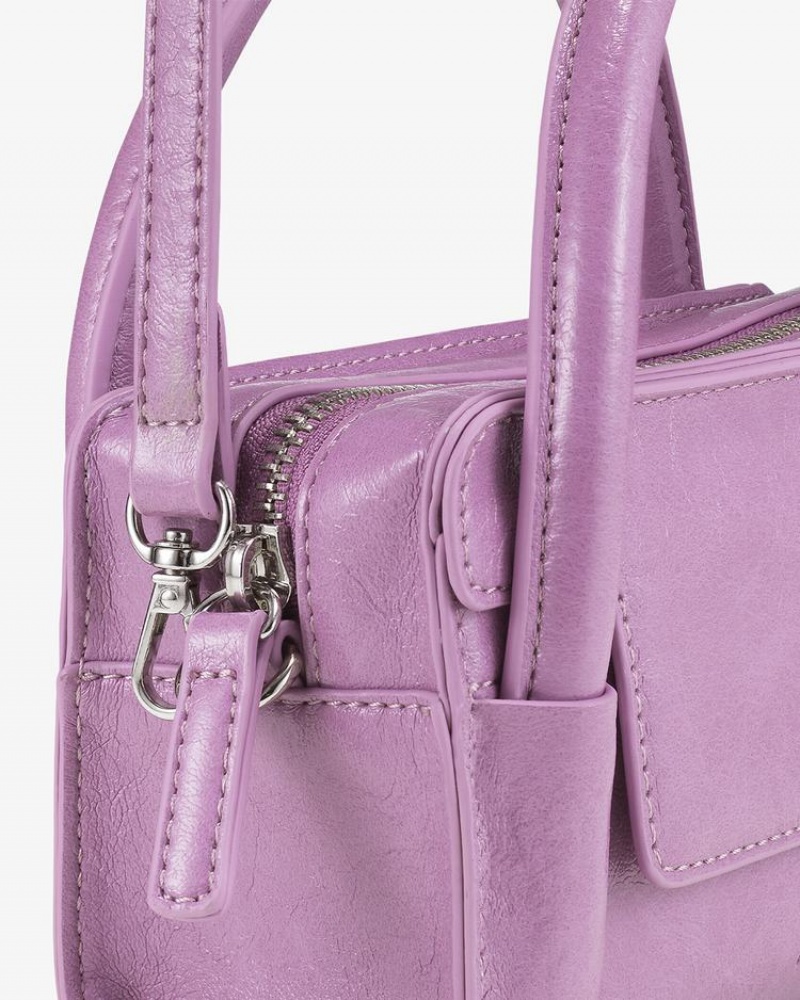 Geanta Crossbody Find Kapoor Marty Bag B 18 Crinkled Tote Dama Violet | NHG9245DE