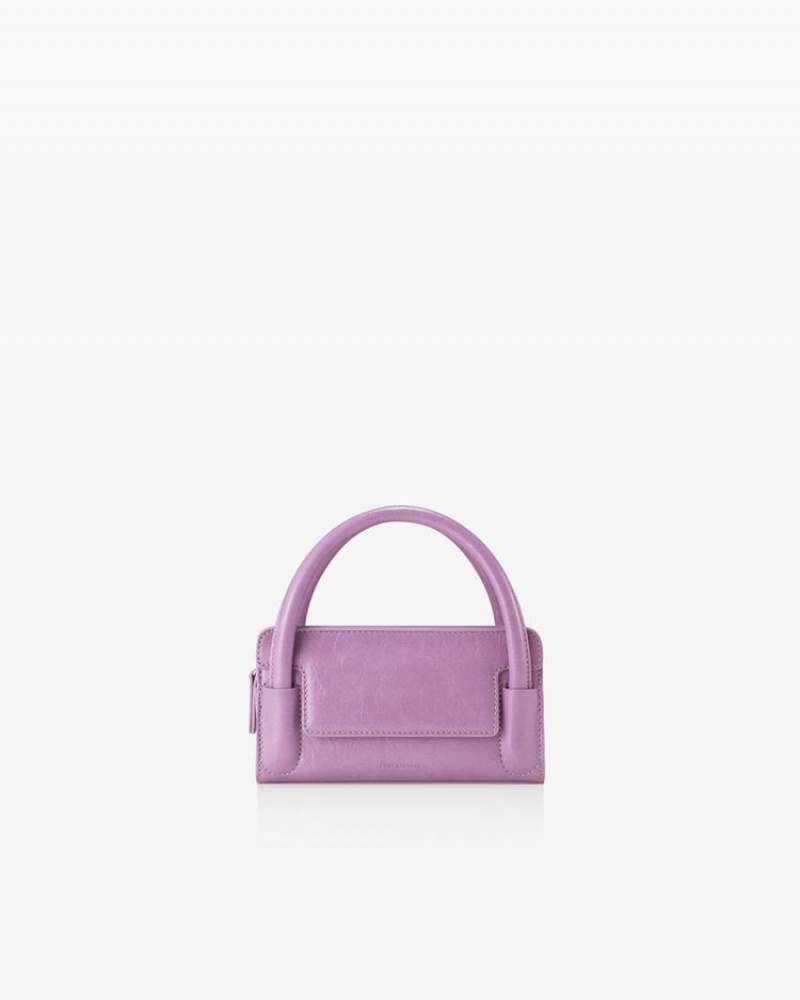 Geanta Crossbody Find Kapoor Marty Bag B 18 Crinkled Tote Dama Violet | NHG9245DE