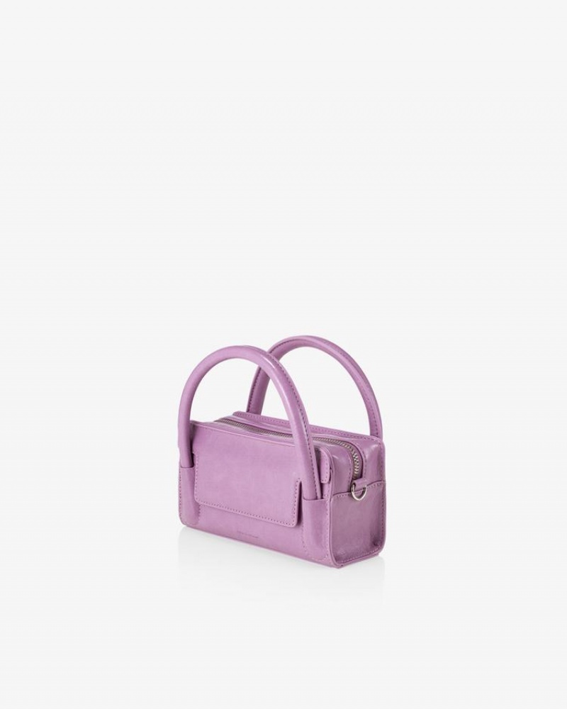 Geanta Crossbody Find Kapoor Marty Bag B 18 Crinkled Tote Dama Violet | NHG9245DE