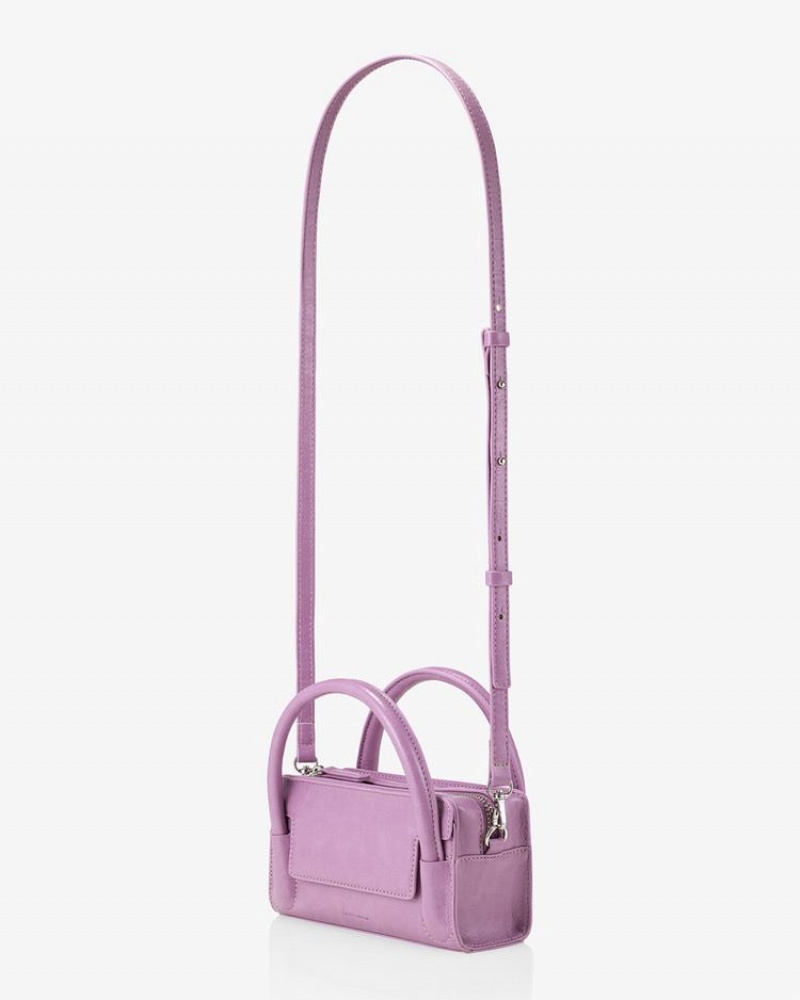 Geanta Crossbody Find Kapoor Marty Bag B 18 Crinkled Tote Dama Violet | NHG9245DE